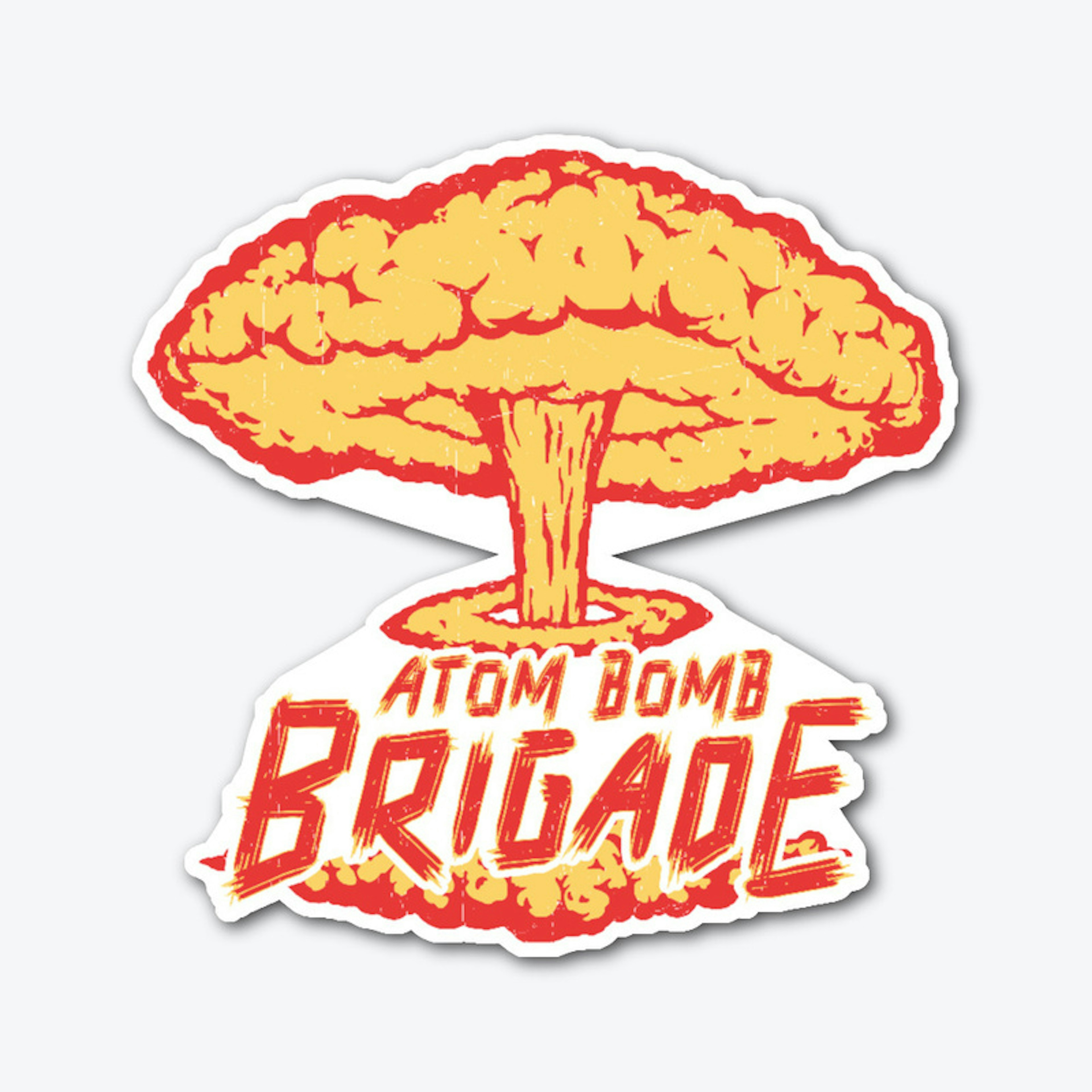 Atom Bomb Brigade Sticker
